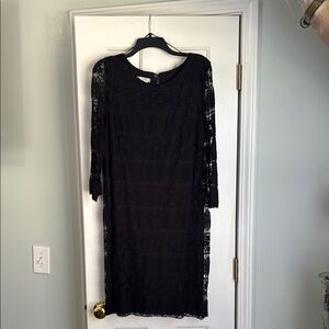 Elegant Black Lace Dress